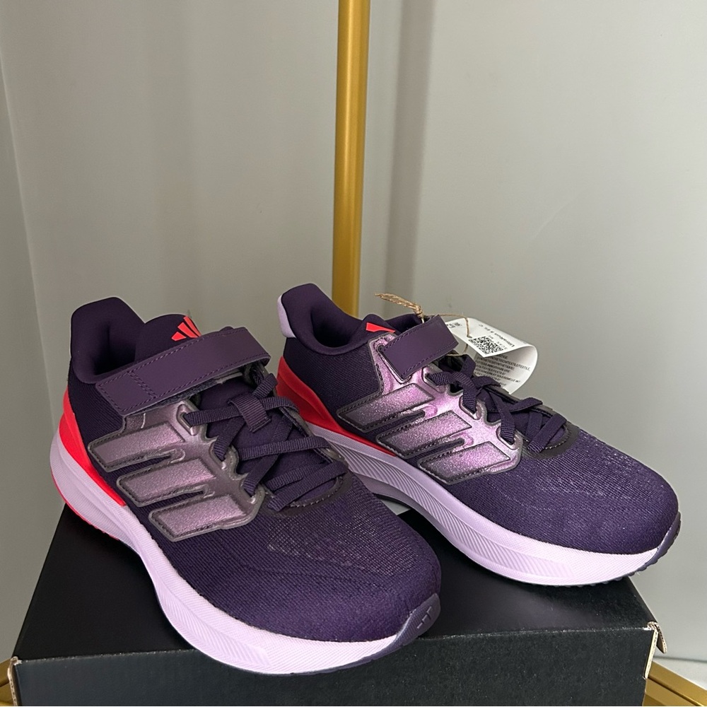Adidas Ultrarun 5 Elastic Lace easy closing running sneakers in purple size 2